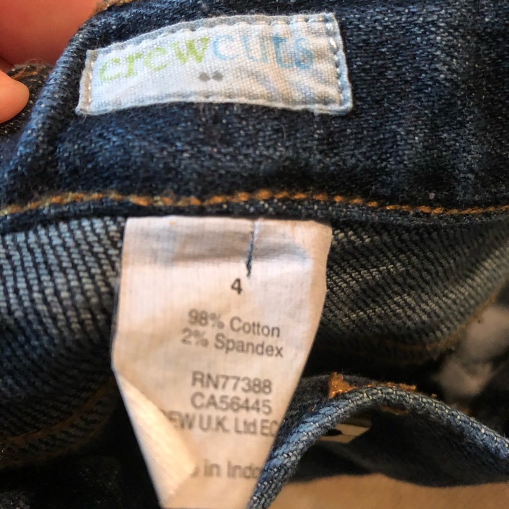 Super cute Crew cuts size 4 toddler skinny jeans